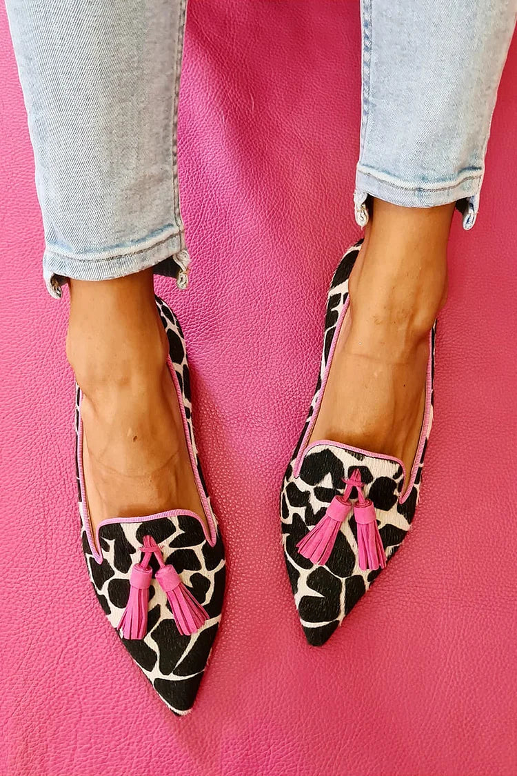 Pointed Loafers with Tassels