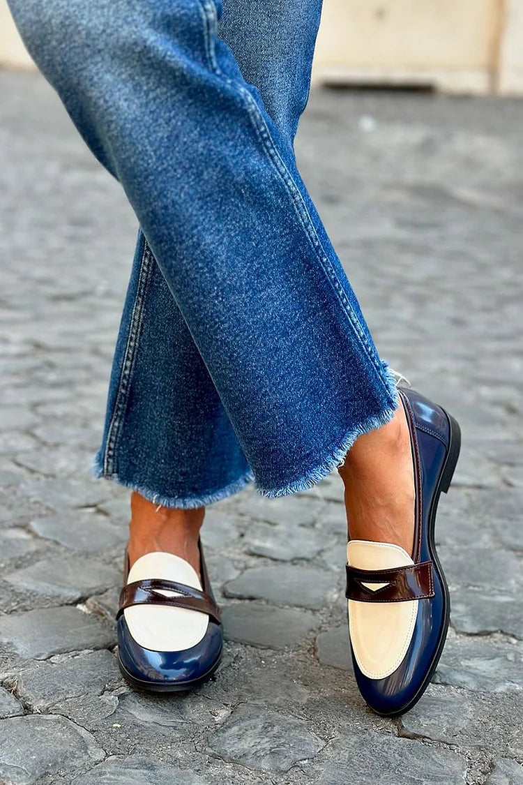 Elegant Two-Tone Loafers