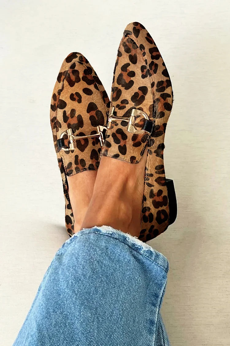 Loafers with Metallic Detail