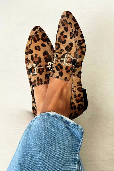 Loafers with Metallic Detail
