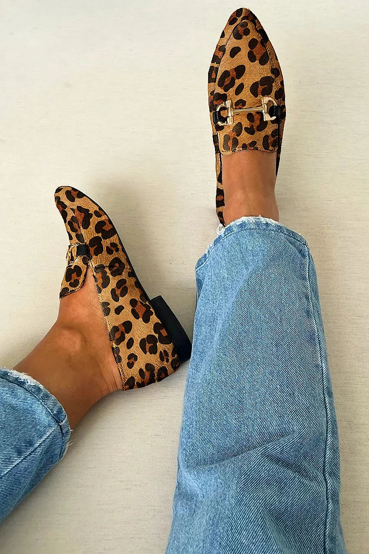 Loafers with Metallic Detail