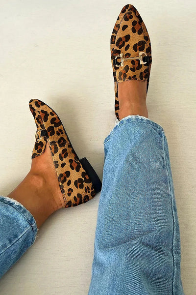 Loafers with Metallic Detail