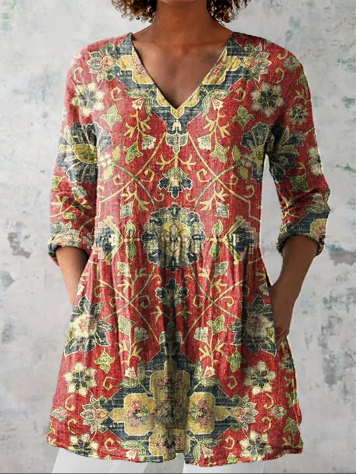 Dahlia™ - Longline V-Neck Tunic