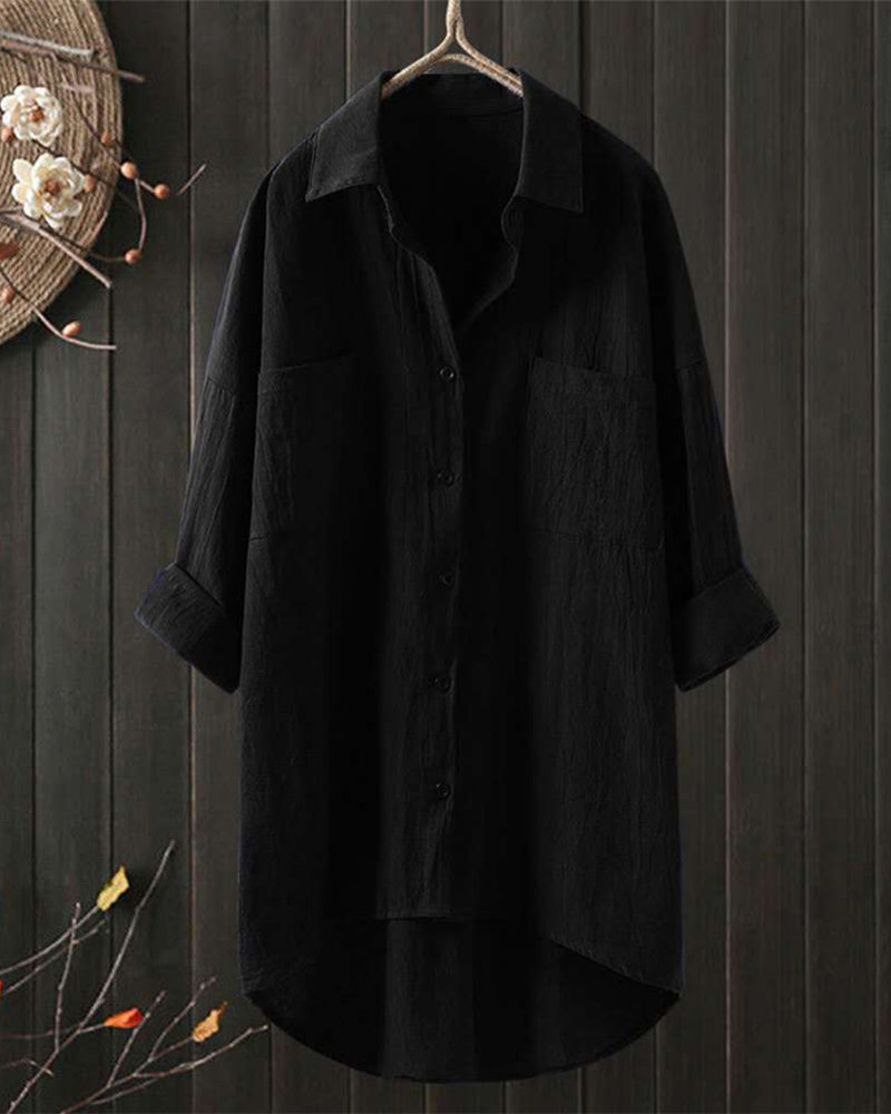 Olivia™ | Loose Comfy Solid Color Blouse