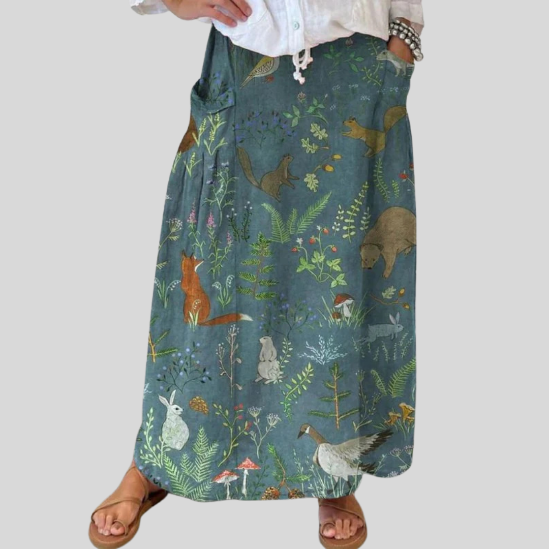 Women's Light Breezy Long Skirt