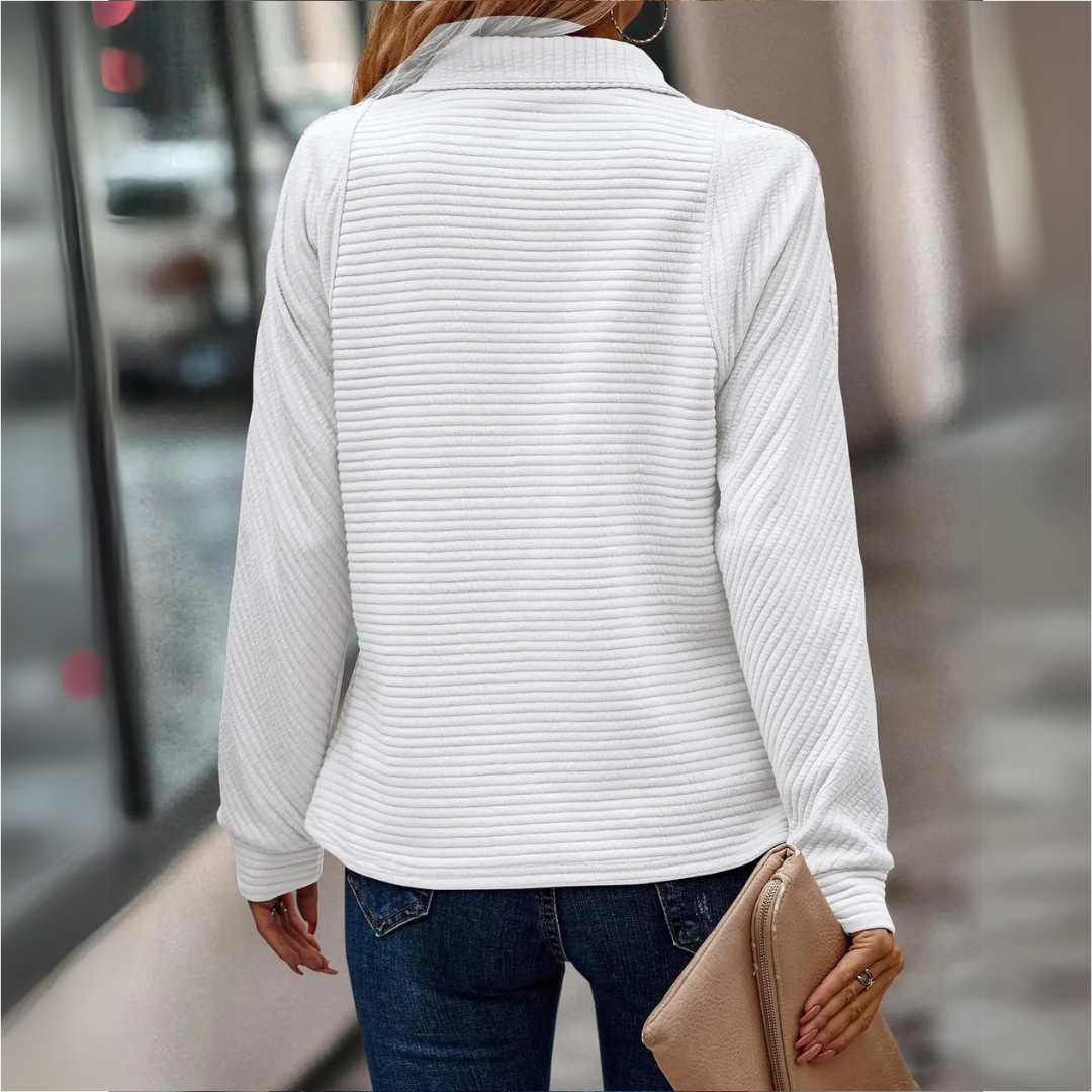 Susan - Half-Zip Detailed Pullover