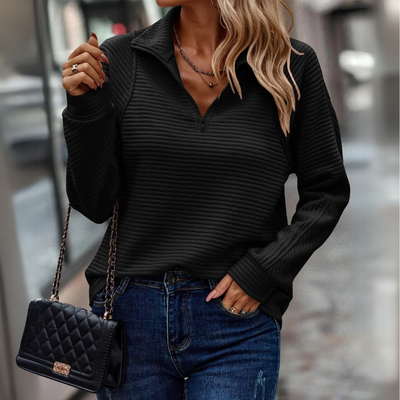 Susan - Half-Zip Detailed Pullover