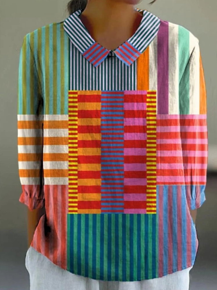 Elise – Printed Flutter Shirt