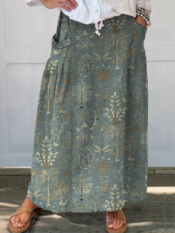 Woodland Vegetation Soft and Flattering Skirt