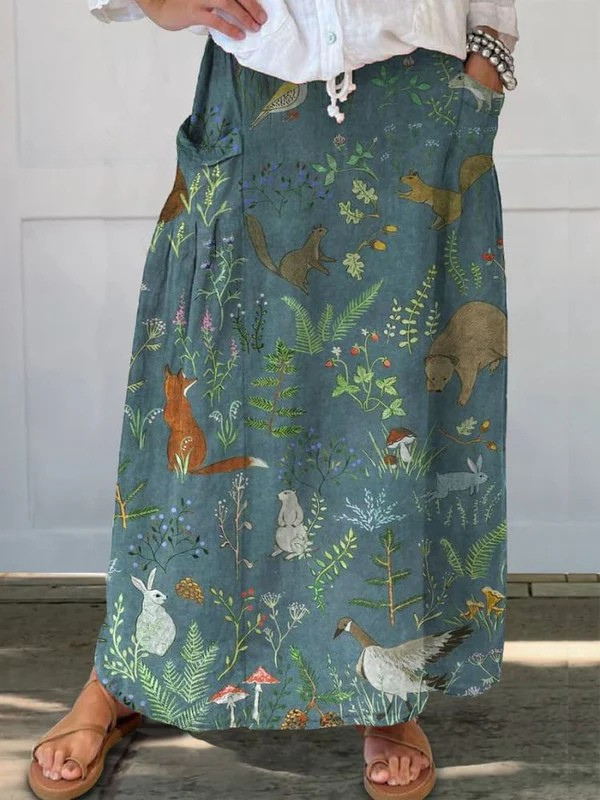 Women's Light Breezy Long Skirt