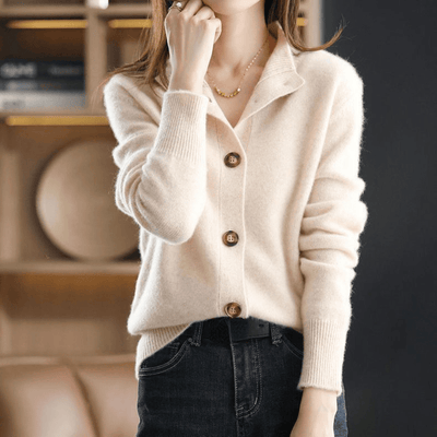 Hannah - Luxurious Cashmere Knit Cardigan