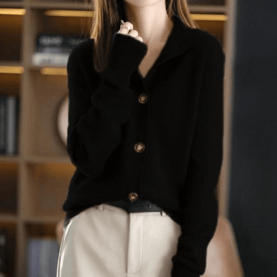 Hannah - Luxurious Cashmere Knit Cardigan
