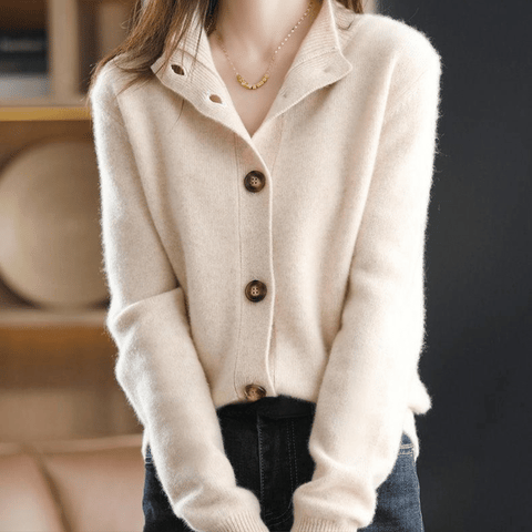 Hannah - Luxurious Cashmere Knit Cardigan