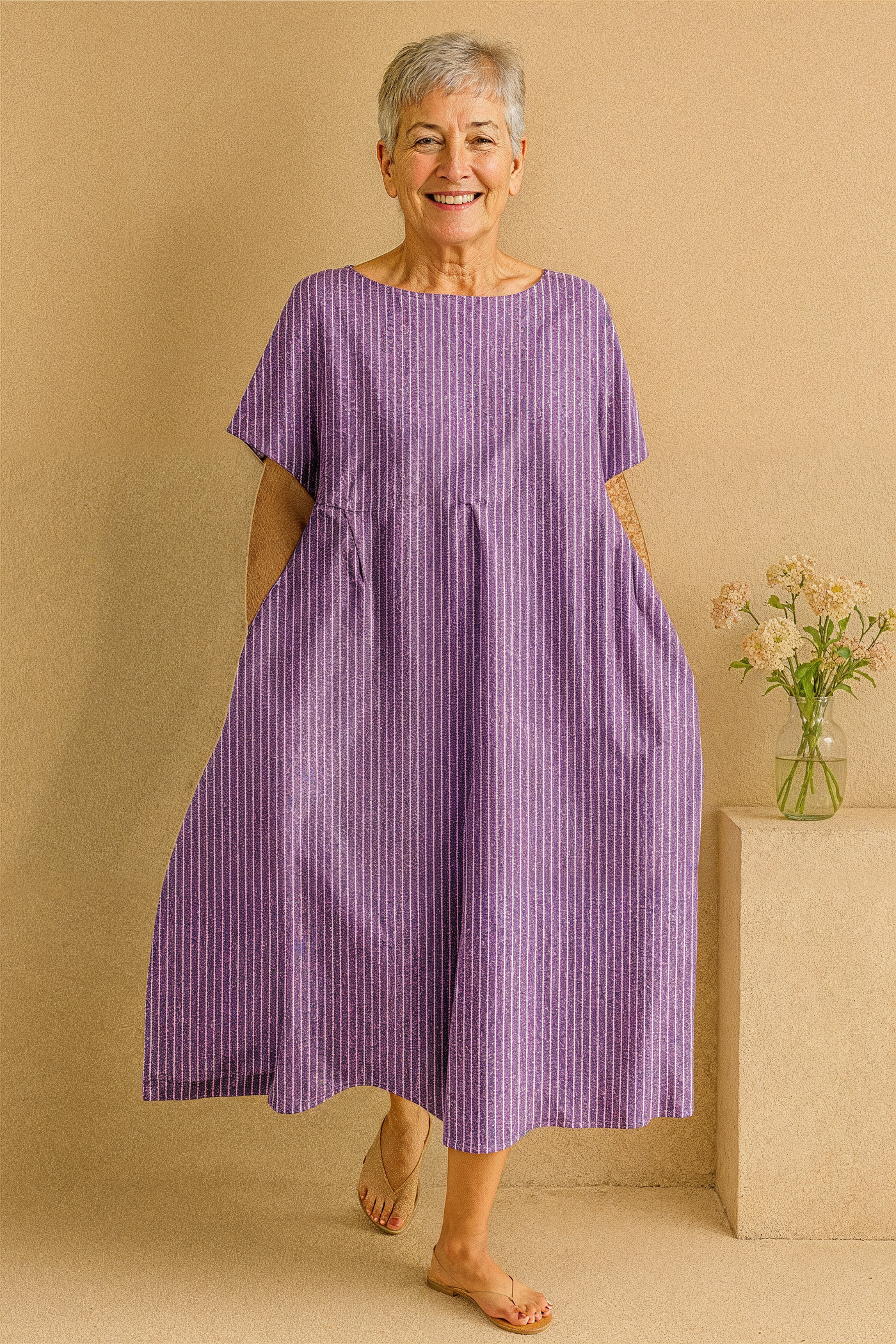 Wisteria Breeze – Tummy Coverage Dress